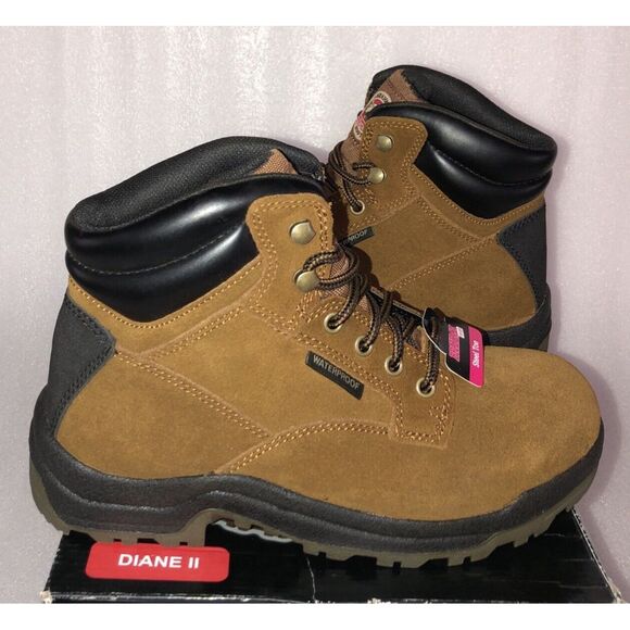 Brahma Women's Diane II Steel Toe Slip Resistant Waterproof Work Boots Size 8 - Picture 2 of 16